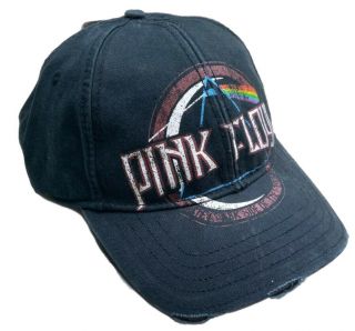 Pink Floyd Dark Side Of The Moon Prism Black Distressed 2010 Baseball Cap