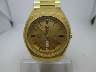 Vintage Rado Silver Horse Daydate Goldplated Automatic Mens Watch