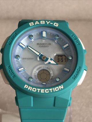 Casio Baby - G Analogue - Digital Quartz Blue Bracelet Ladies Watch Bga - 250 - 2aer