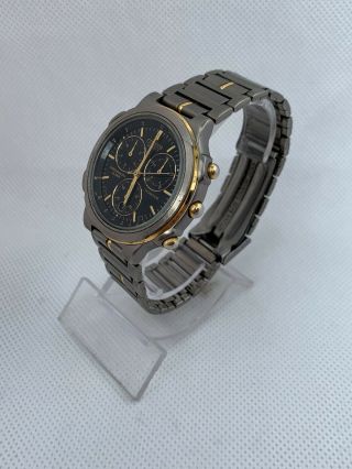 Citizen 3510 - 352181 Titanium Chronograph Alarm Vintage Wrist Watch Japan 100 3