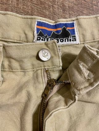 Vintage 1970s Patagonia Chouinard First Big Label Stand Up Shorts Size 38 (36)