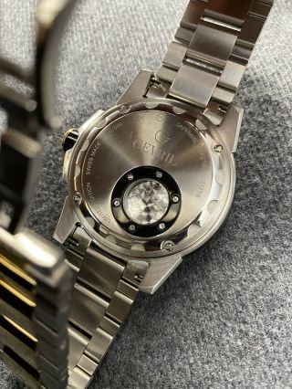 GV2 Men’s SeaCloud Swiss Automatic 2 Tone Bracelet Watch 45mm 2