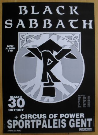 Black Sabbath Concert Poster 