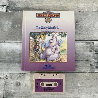 Vintage Teddy Ruxpin Tape And Book " The Wooly What 