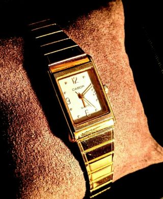 Vintage Cabor Gold Quartz Stainless Steel Analogue Wristwatch