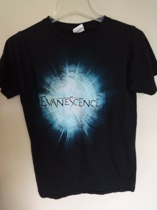 Euc Evanescence Band Graphic Printed Rock Band Tour T - Shirt Men Small