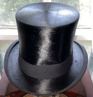 Awesome Vintage Black Silk Top Hat