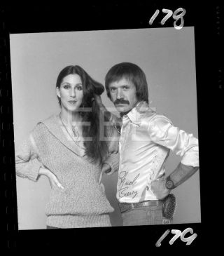 Cher Sonny Bono Music Singer Movie Actress Harry Langdon Negative W/rights S240