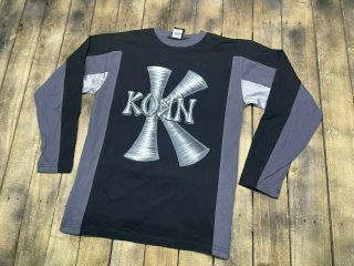 M Deadstock Vtg 90s 1998 Korn Long Sleeve T Shirt 12.  184