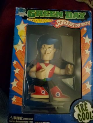 Green Day Tre Cool Figure From 2004 - Box Never Open But Shows Some Wear.