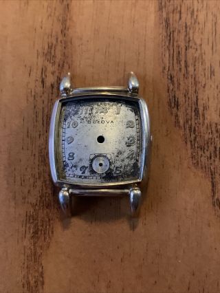 Vintage Bulova Watch Case And Dial Parts