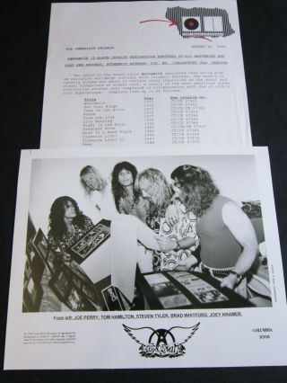 Aerosmith ‘remasters’ 1993 Press Kit—photo