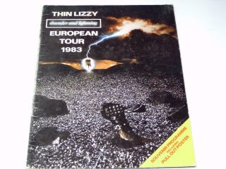 Thin Lizzy - European Tour 1983 - Programme Program P157