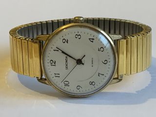 Vintage Gents Sekonda 19 Jewels Mechanical Hand - Wind Ussr Mens Wrist Watch