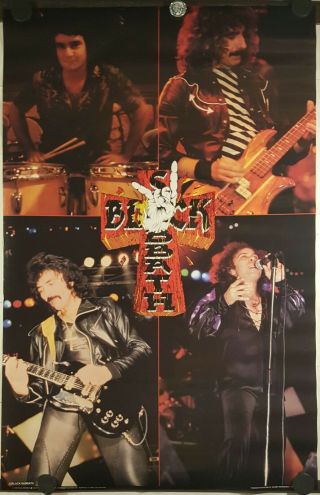 Black Sabbath W/ Ronny James Dio Poster 1982 Approx 24 X 34