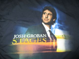 Josh Groban " Stages " Concert Tour (lg) T - Shirt