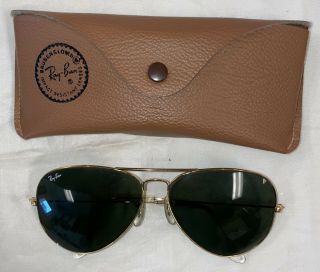 Vintage Ray Ban Aviator 6214 Sunglasses By Bausch & Lomb With Case