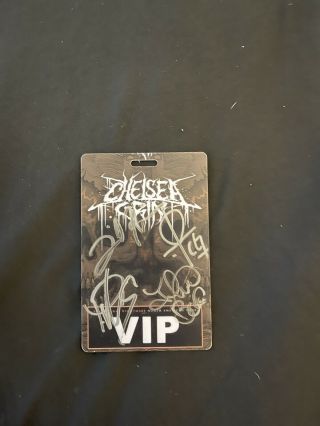 Chelsea Grin 2019 Vip Tour Pass Signed By Band