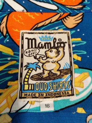 Vintage Rare Mambo Loud Shirt Reg Mombassa Australia Surfing Sz M
