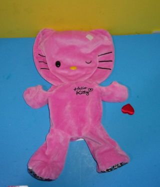 18 " Hello Kitty Sanrio Pink Winking Plush Build A Bear W/ Leopard Feet Unstuffed