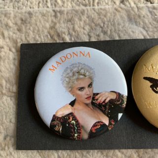 Madonna Who’s That Girl Tour Japan Only Set Of Buttons RARE 2