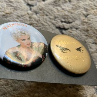 Madonna Who’s That Girl Tour Japan Only Set Of Buttons RARE 3