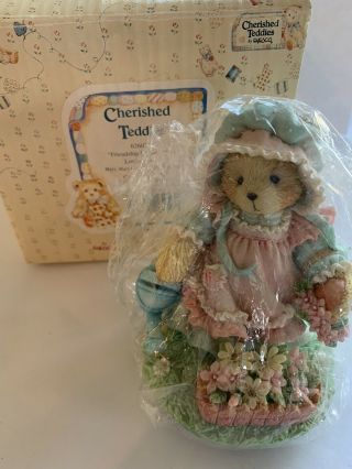 Cherished Teddies Mary Quite Contrary Vintage Garden Floral Enesco 626074 1993