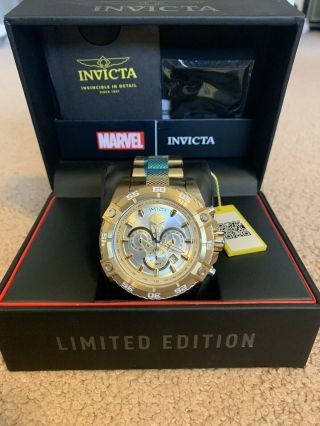 Limited Edition Invicta Marvel Punisher Gold Watch