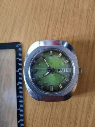 Wrist Watch Slava 2427 Mechanical,  Automatic,  Calendar Made In The Ussr 27 Jewels
