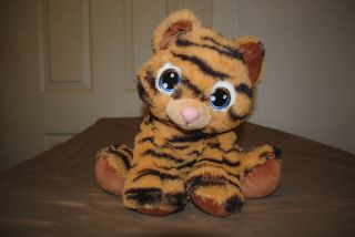 Build A Bear Tiger Cub Brown Blue Soft Eyes 12 " Soft Toy Stuffed Animal Bab