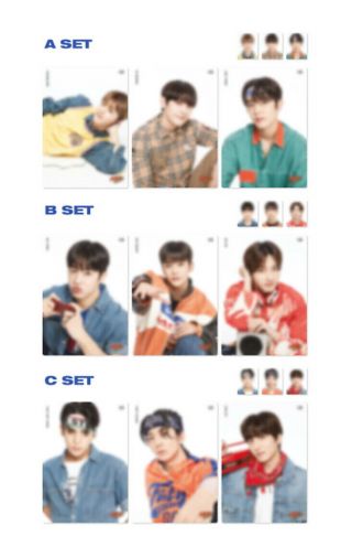 2021 Sf9 Online Fan Meeting Reply Fantasy Goods Poster Board & Id Photo Set