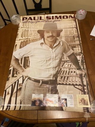 Paul Simon Columbia - Advertising Poster - Still Crazy After All These Years