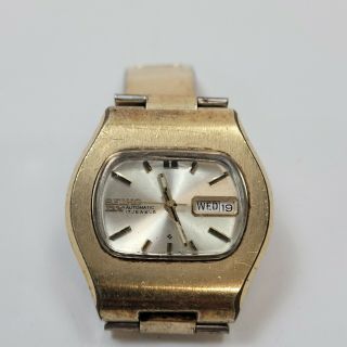 Vintage Seiko Automatic 17 Jewels Dx Model Watch Gold Tone