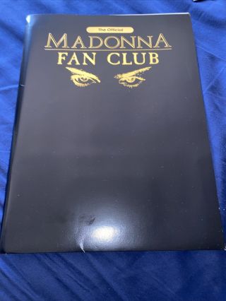 Madonna Fan Club Exclusive Note Folder Rare Mb2