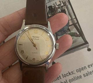 Vintage Rotary 17 Jewels Swiss Made Mens Mechanical Watch