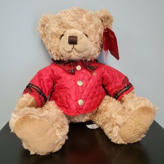 Harrods 2014 Christmas Teddy Bear Named Jasper Tagged 13  / 33cm Soft Toy