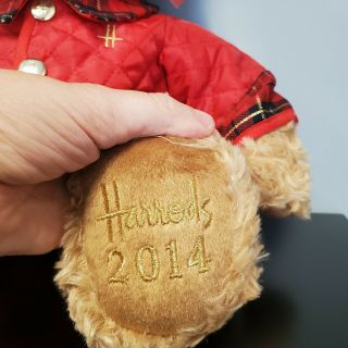 Harrods 2014 Christmas Teddy Bear Named Jasper Tagged 13  / 33cm Soft Toy 3