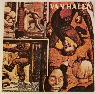 VAN HALEN Fair Warning Vintage PROMO Poster 1981 David Lee Roth NOS 2