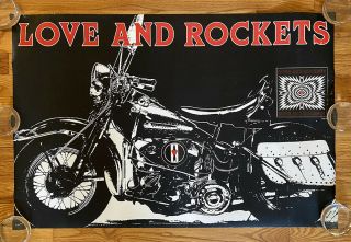 Love And Rockets,  Vintage 1989 Promo Record Store Poster,  Bauhaus,  Rare Xlnt