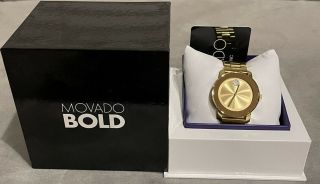 Movado Bold Yellow Gold - Tone Stainless Steel 36mm Women 