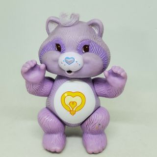 Vintage Care Bears Cousin Poseable Figure Bright Heart Raccoon 1985 Kenner