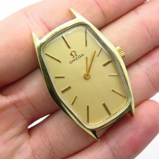 Omega Vintage Swiss Made 17 Jewels Stainless Steel Gold Filled Watch