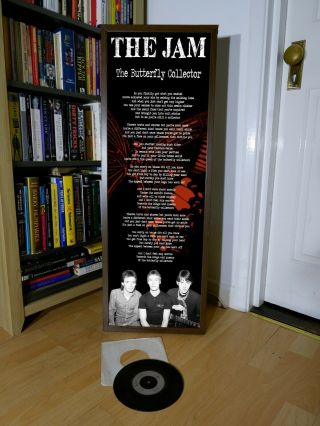 The Jam The Butterfly Collector Poster,  Lyric Sheet,  Eton Rifles,  Going Underground
