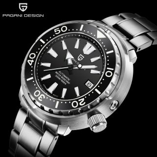 Pagani Design Pd 1695 Automatic Tuna Homage Diver Watch Monster 300m Men 