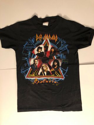 Def Leppard Hysteria Concert T Shirt Medium 1988 Official Merch Great
