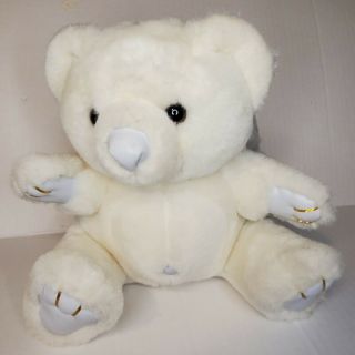 White Angel Teddy Bear Plush Musical Plays Jesus Loves Me 9 " Stuffed Toy