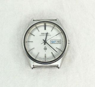 Seiko Grand Quartz Watch 4843 - 8040 Stainless Steel Japan Wristwatch Vintage