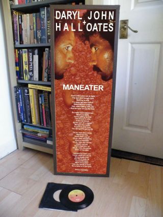 Hall And Oates Man Eater Poster Lyric Sheet,  Private Eyes,  Daryl,  John