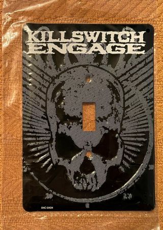 Killswitch Engage - Large Metal Light Switch Plate Skull Promo Only Rare