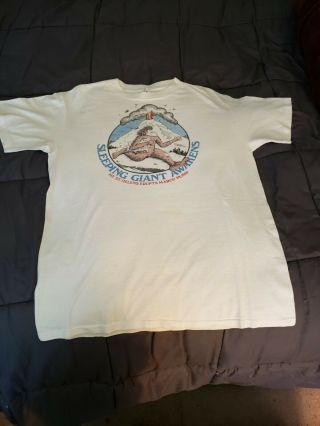 Vintage Mount St Helens Eruption 1980 Hanes Sleeping Giant Awakens T Shirt